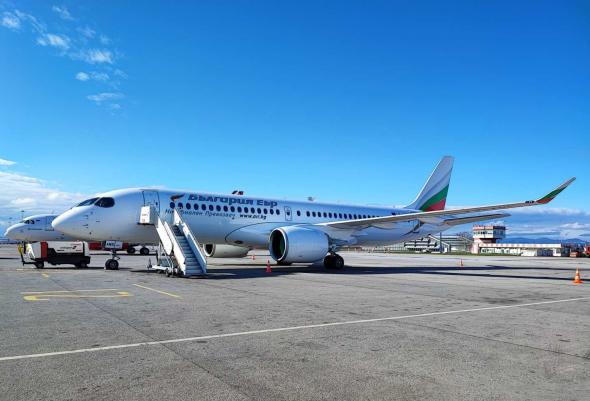 The fourth new Airbus A220 LZ-AMS of Bulgaria Air reached its destination on March 8